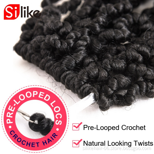 Bomb  kinkyTwistNew Style 10inch 15stands  Pre-Crochet Braids Senegalese Passion Spring Twist Hair with Curly Ends Wavy Glance